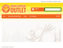 Tablet Screenshot of onlinegroceryoutlet.com